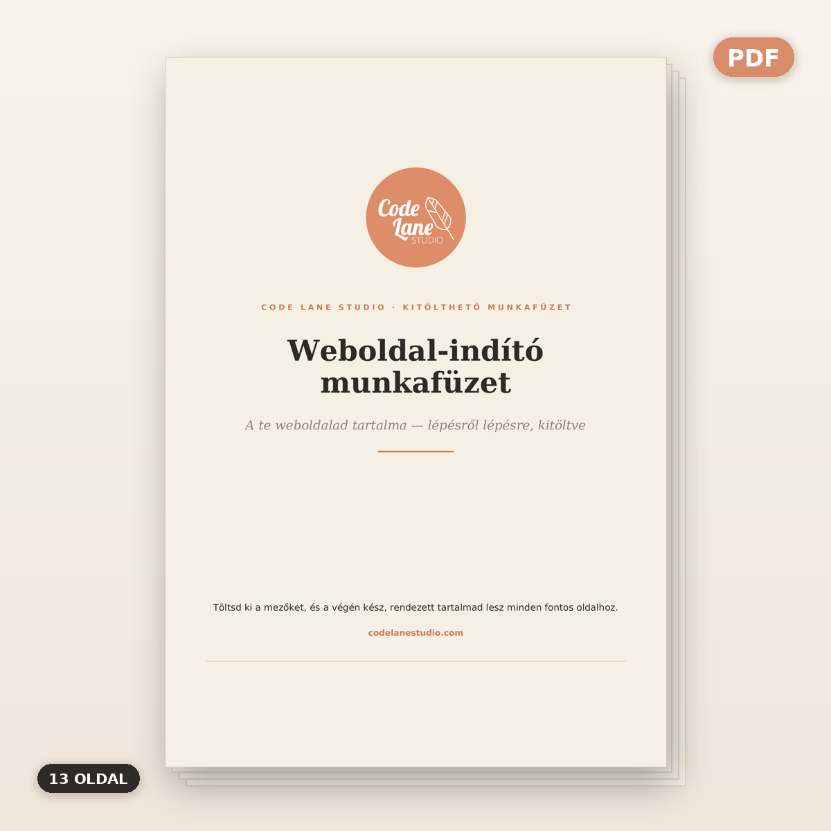 Weboldal-indító munkafüzet